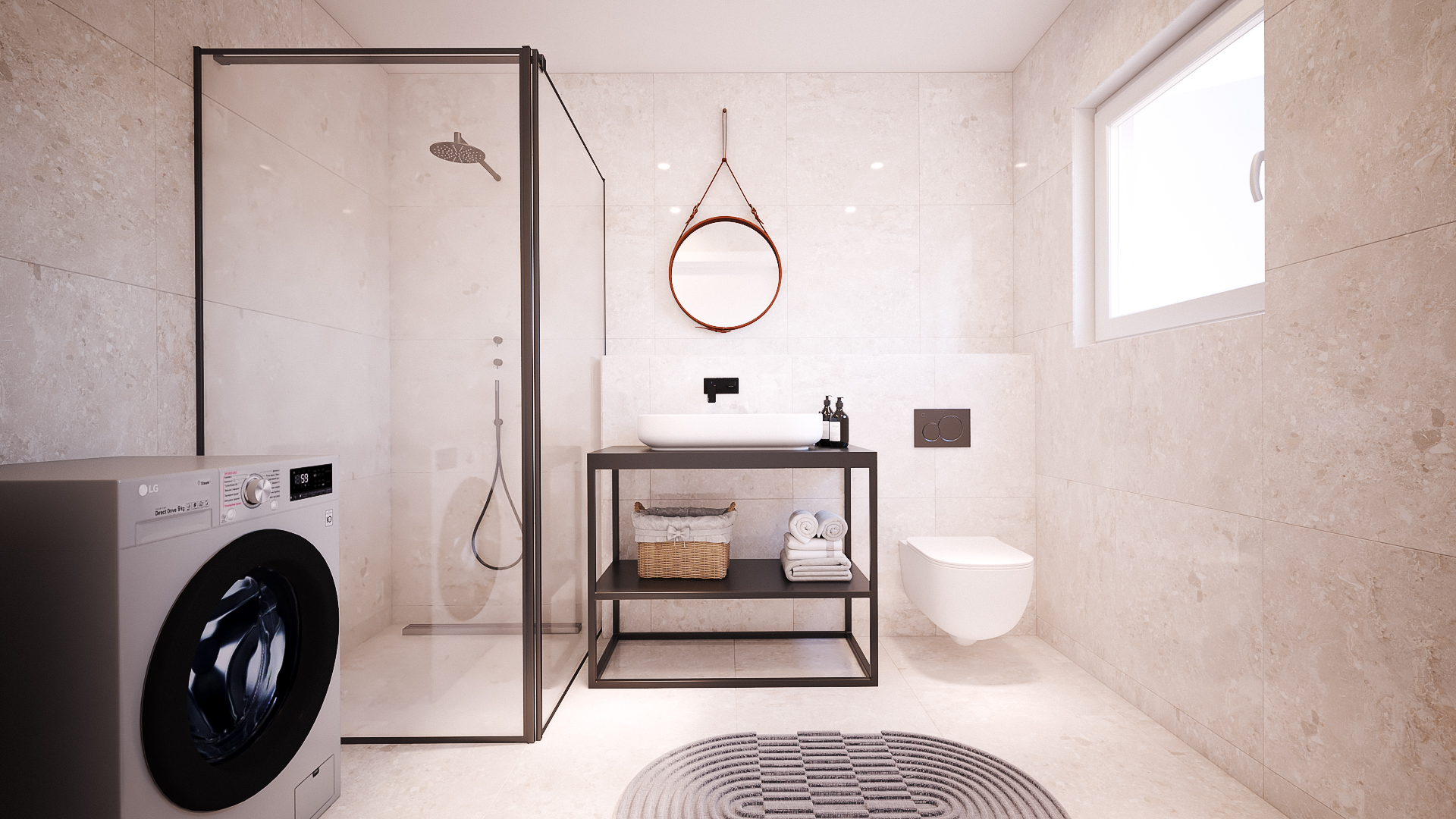 Blick in ein Badezimmer